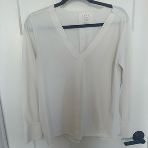 Aday Something Tailored Shirt, Small, White